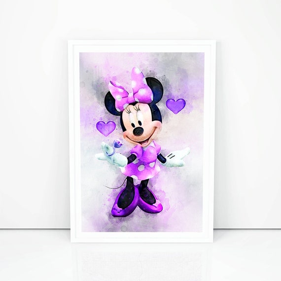 Minnie Mouse Print Minnie Mouse Poster Disney Wall Hangings Etsy