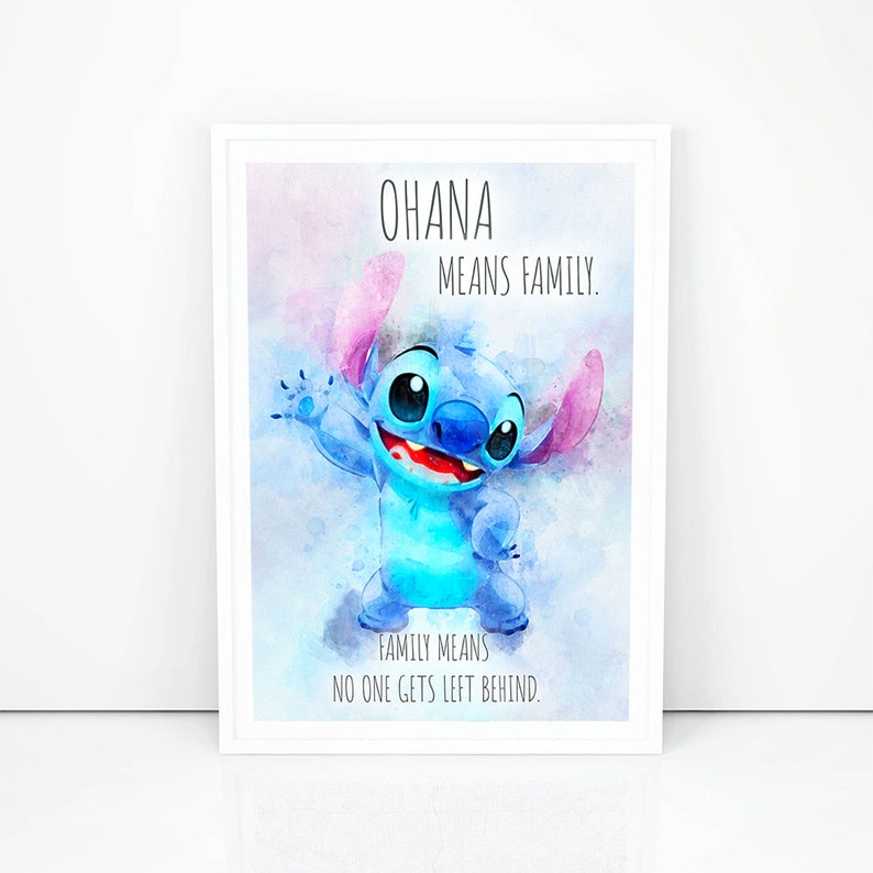 Lilo Et Stitch Impression Lilo Et Stitch Citation Kids Chambre Etsy Canada