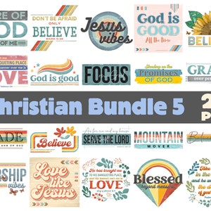 Christian png Bundle, Retro png Bundle, sublimation png bundle, Bible verse png bundle, Jesus vibes png, Png bundle for shirt Jesus png