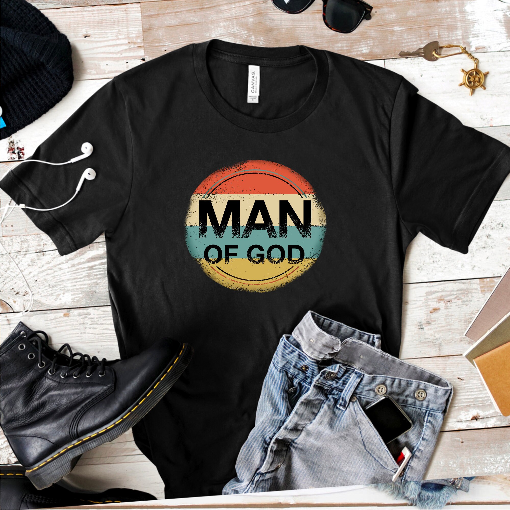 Man of God christian tshirt design man of God png vintage Etsy