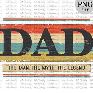 Diseños de sublimación del Día de los Padres descargan, Papá el hombre el mito el diseño de camisa retro leyenda, papá diseño de camisa padres regalo cumpleaños nuevo papá