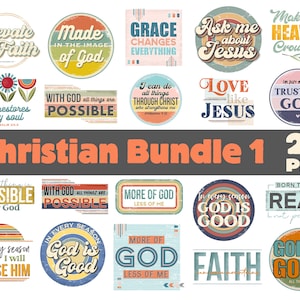Christian png Bundle, Retro png Bundle, sublimation png bundle, Bible verse png bundle, scripture png bundle, Png bundle for shirt Jesus png