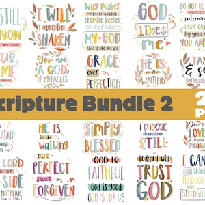Christliche Png Dateien Bundle, Christliche Sublimation Designs Bundle, Christliche Aufkleber Png Bundle, Glaube Sublimation, Bibel Vers Png Bundle