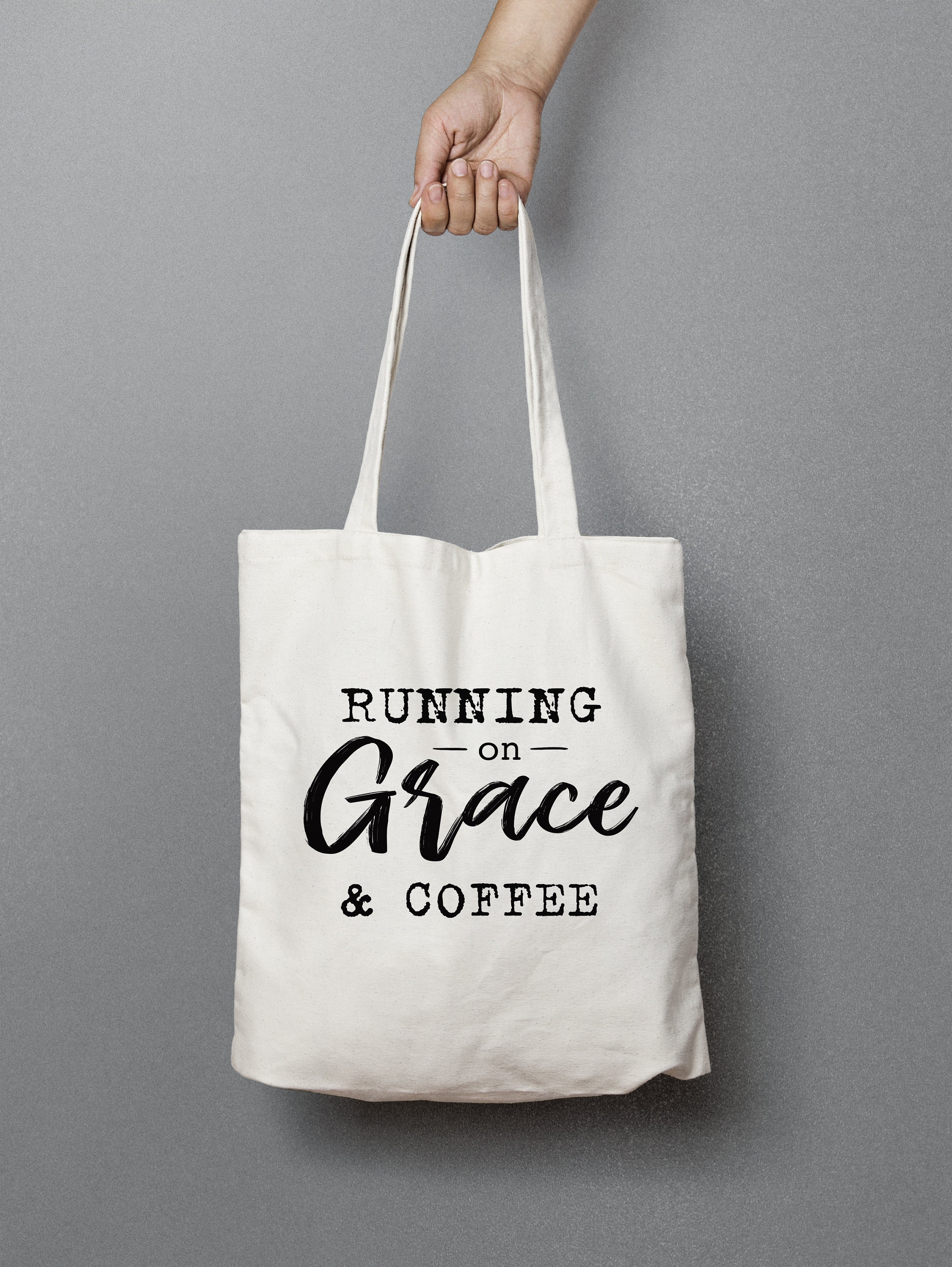 Running on Coffee and Grace Sublimation Png Christian | Etsy
