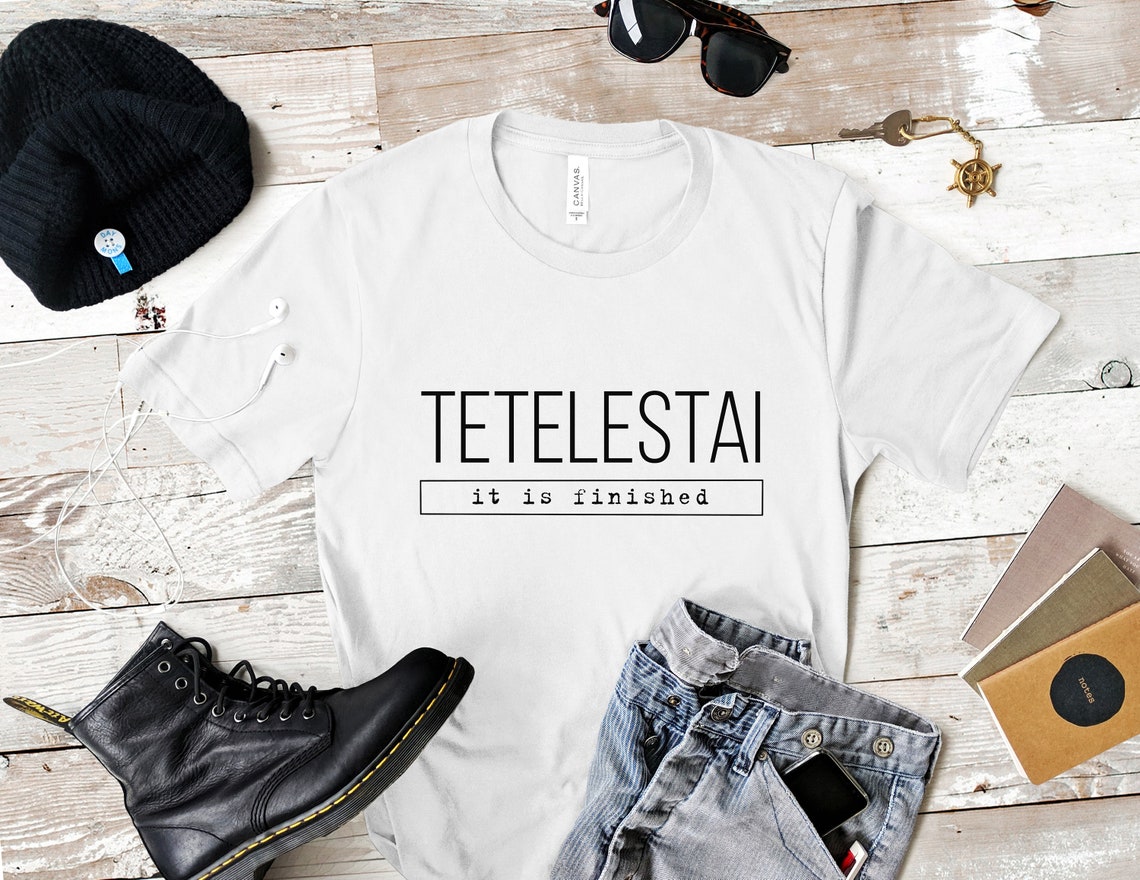 Tetelestai PNG sublimation designs downloads christian png | Etsy