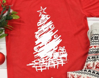 Christmas tree svg, Presents SVG, rustic svg, Christmas svg, vintage svg, grunge svg, Gifts svg, Digital, parcels, dxf, eps, JSHcreates