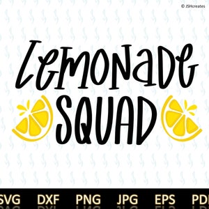 Lemonade Squad Svg, Lemons Svg, Lemonade Stand Svg, Summer Svg, Lemonade Shirt Svg, Lemonade Svg, Kids Lemonade Svg, Cut Files, JSHcreates