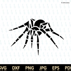 Spider SVG: Tarantula Clipart, Tattoo Design (Digital Download)
