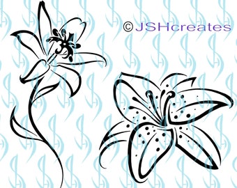 Free Free 260 Vector Lily Flower Svg SVG PNG EPS DXF File