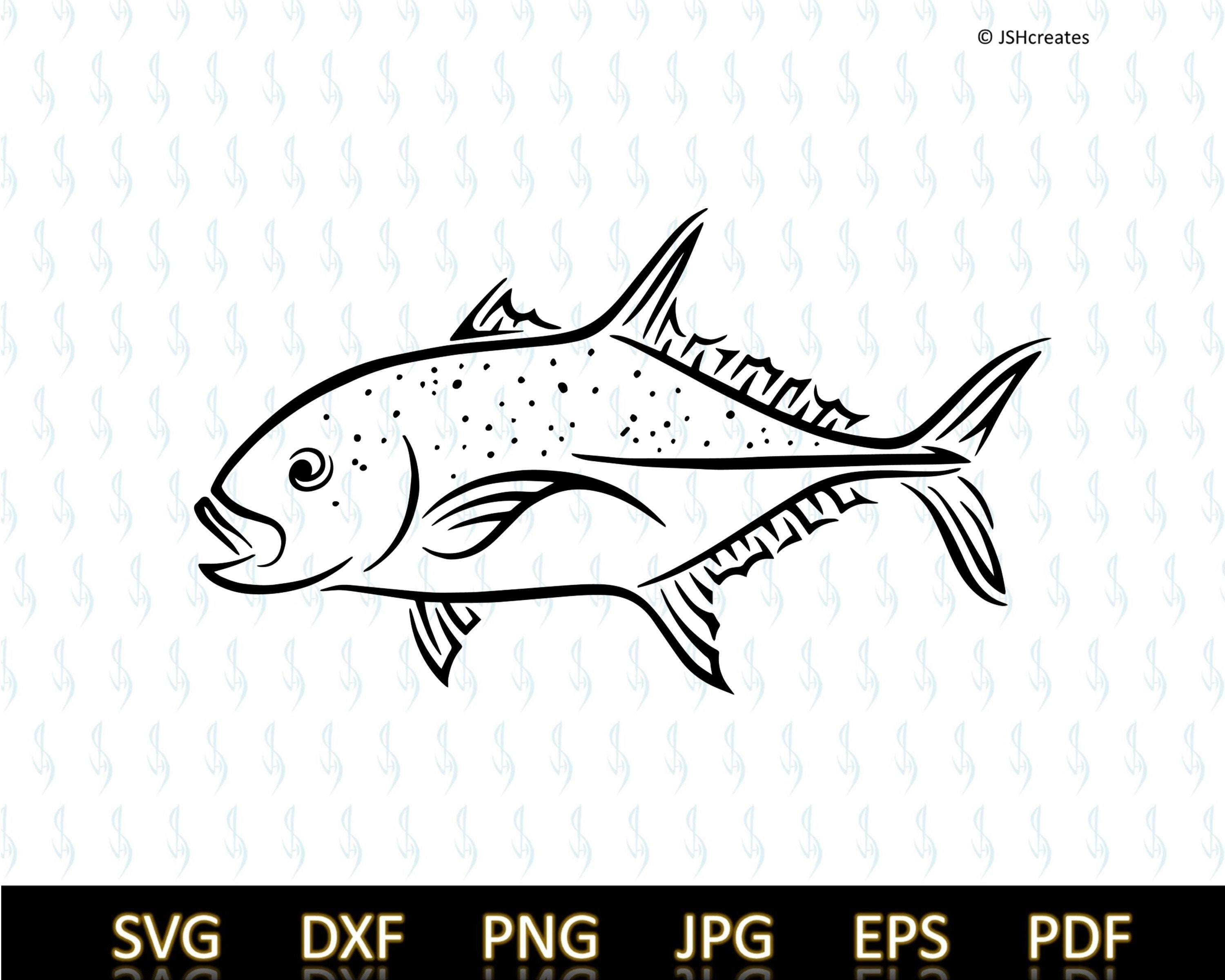 Ulua Fish Svg Hawaii Svg Hawaii Fish Svg Fish Jpg SVG Etsy Ireland
