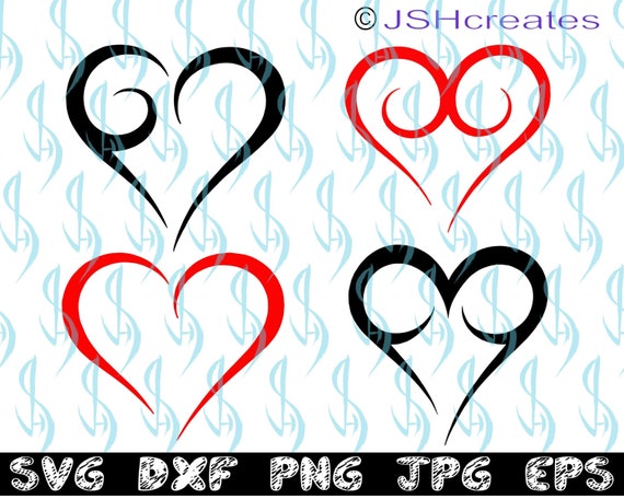 Download Heart Svg Heart Clipart Svg Open Heart Outline Logo Etsy