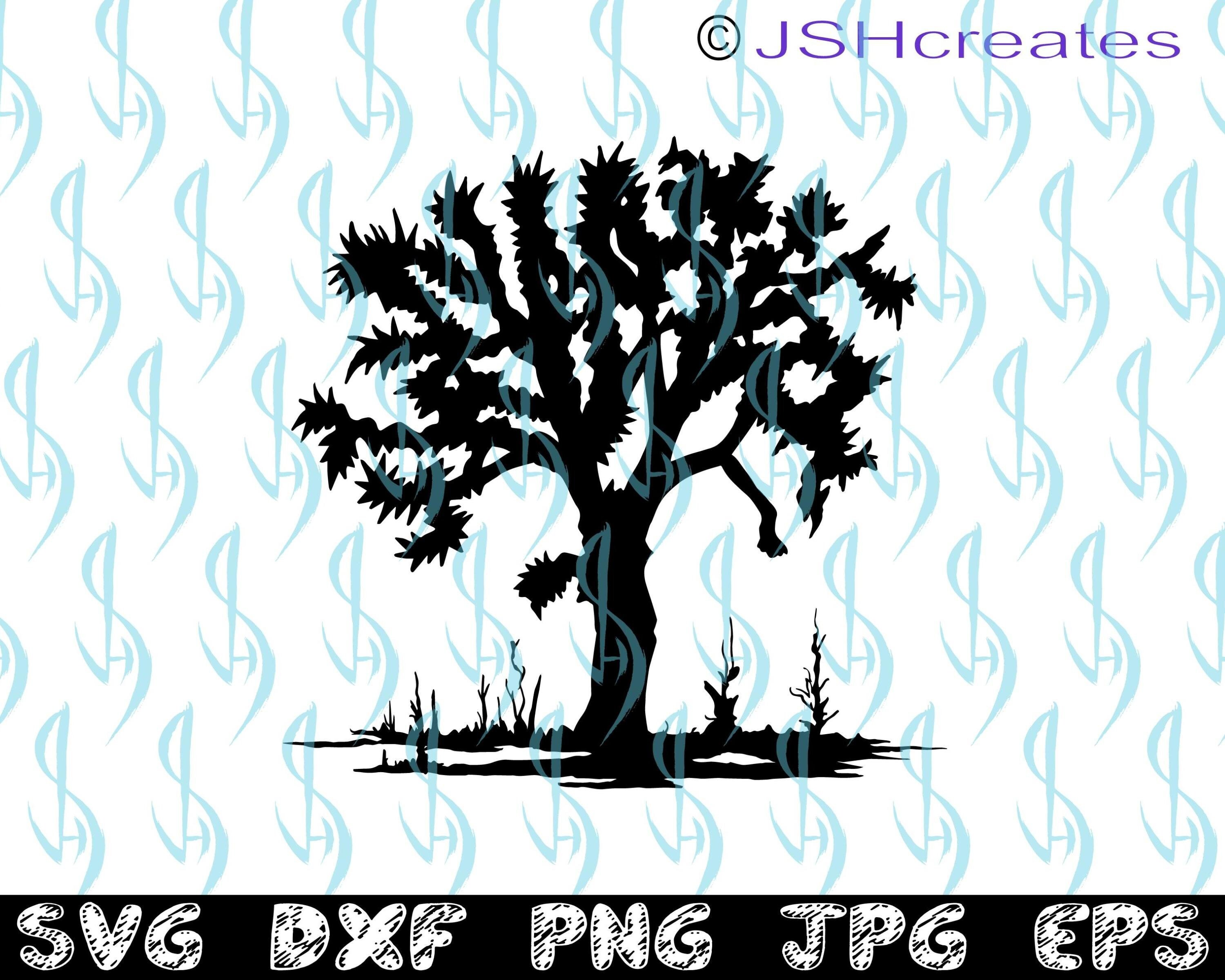 Joshua Tree Svg Joshua Baum Baum Svg Baum Wuste Svg Etsy
