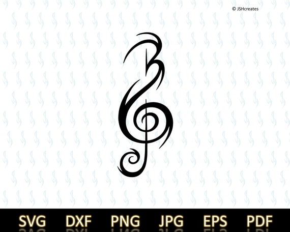 Letter B Svg Treble Clef Svg Music Note Svg Music Notes - Etsy