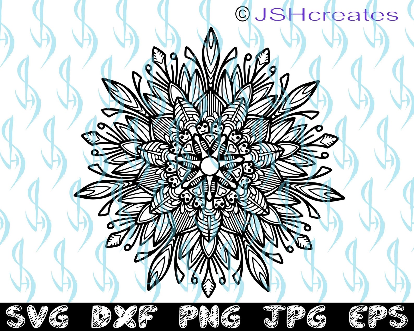 Mandala Round Svg Files Mandala Wall Art Clipart T Shirt - Etsy