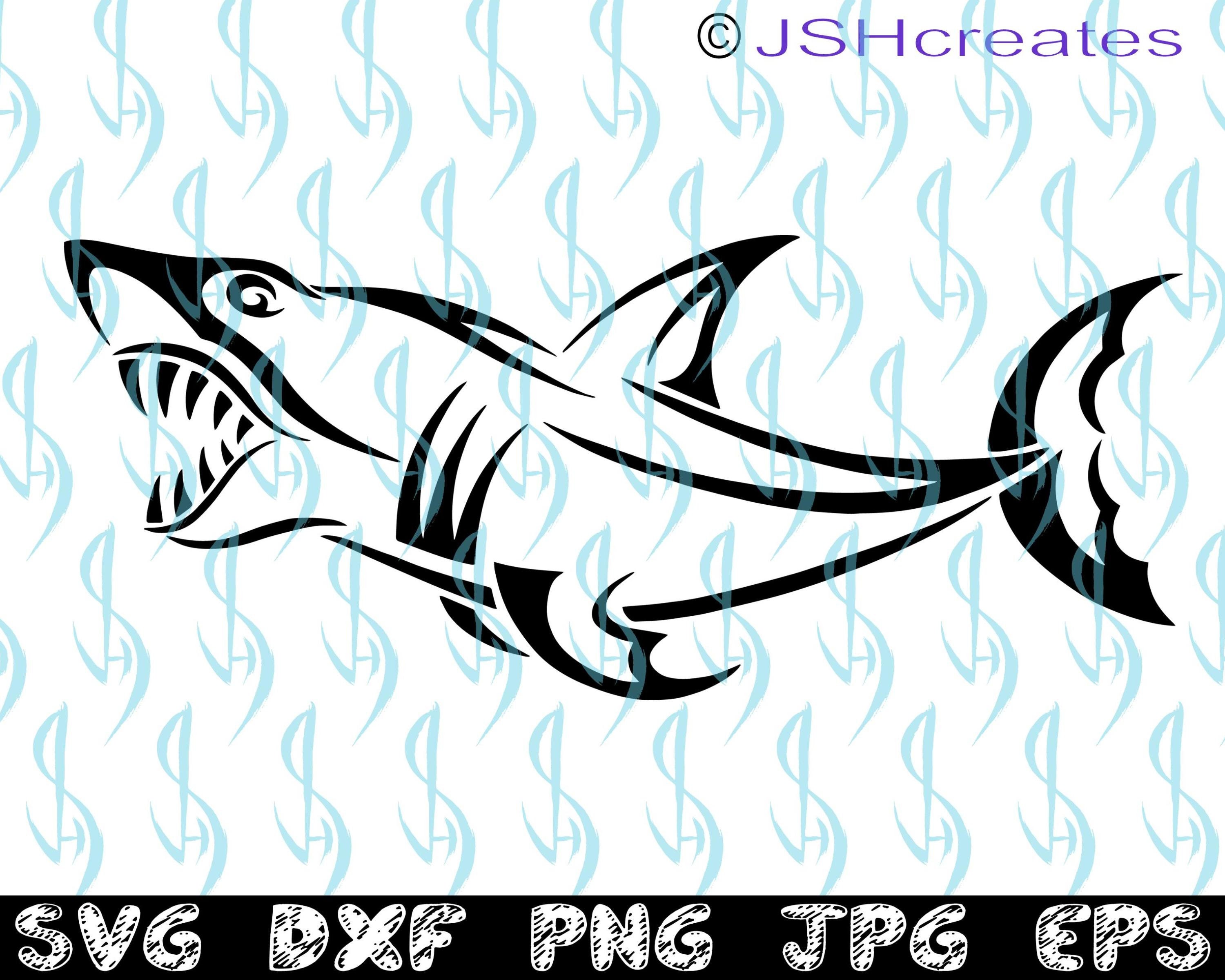 Download Shark Svg Shark Silhouette Svg Shark Head Shark Clipart Etsy