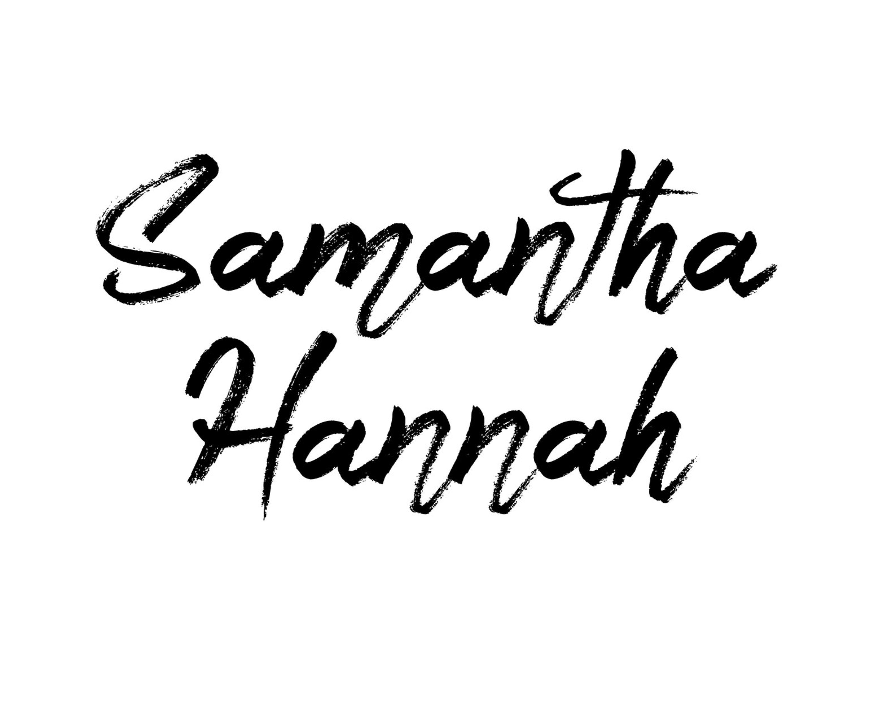 Samantha Hannah Handwritten Script Font Brush Font - Etsy