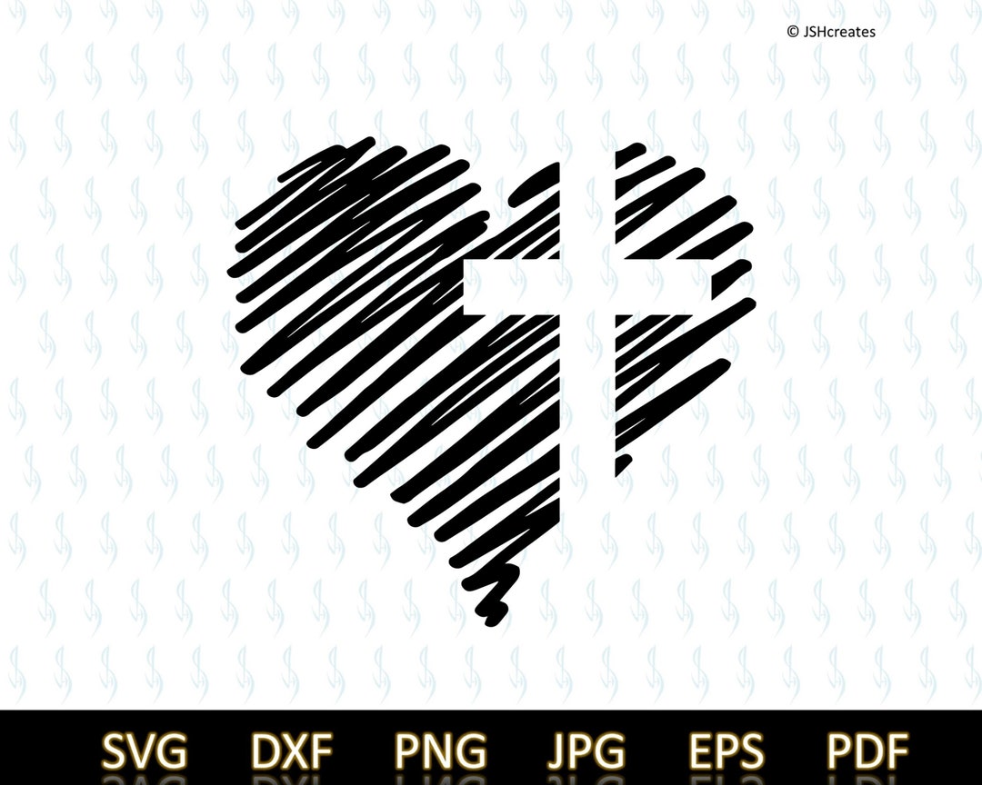 Heart And Cross SVG Heart And Cross PNG Jesus Cross SVG Faith Il 1080xN.3977264653 R1ij