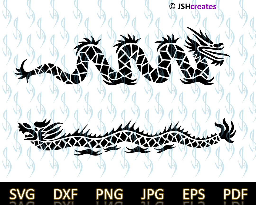 Chinese Dragon Svg File for Cricut SVG Dragon Clipart - Etsy Hong Kong