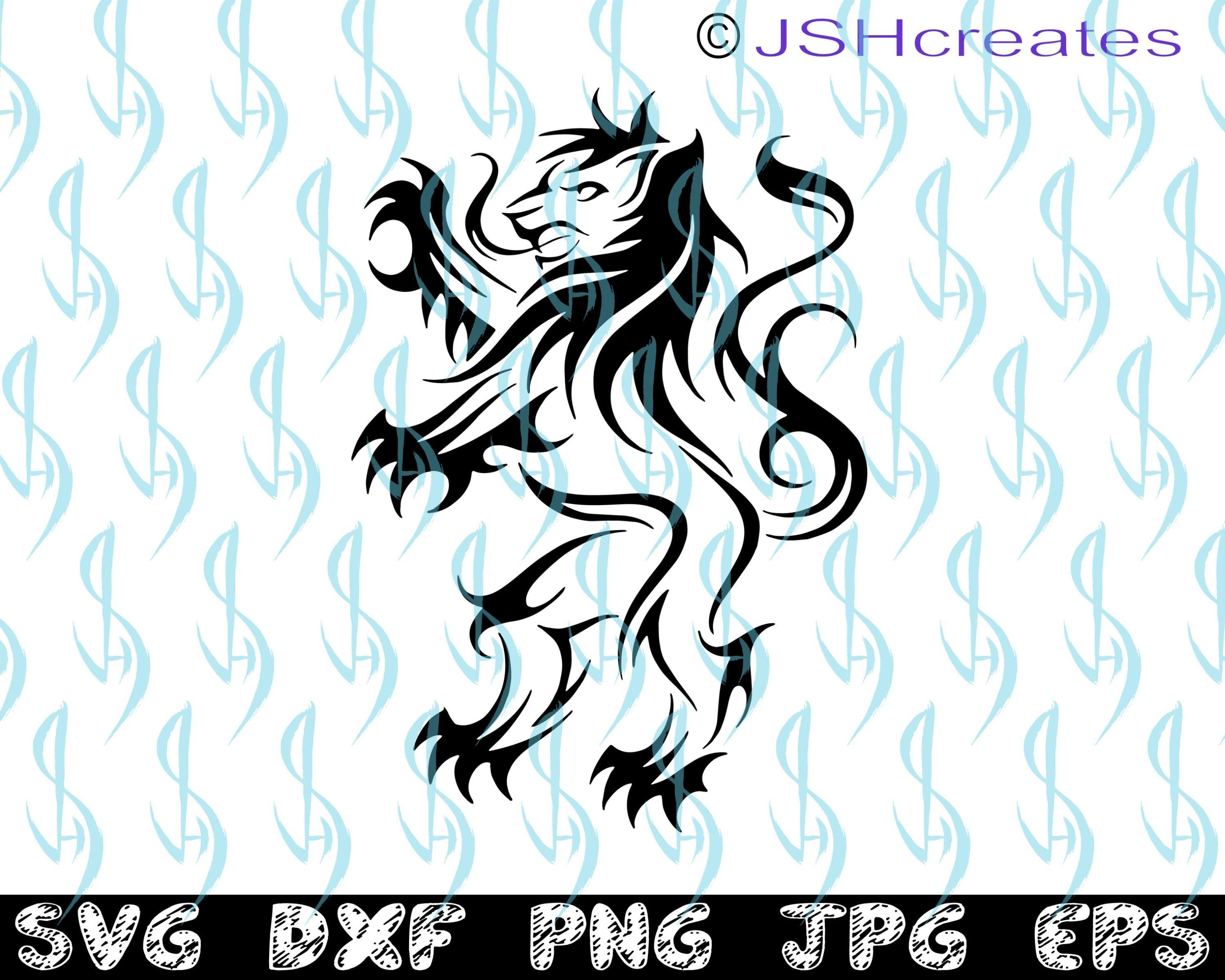 Free Free 330 Tribal Lion Svg SVG PNG EPS DXF File