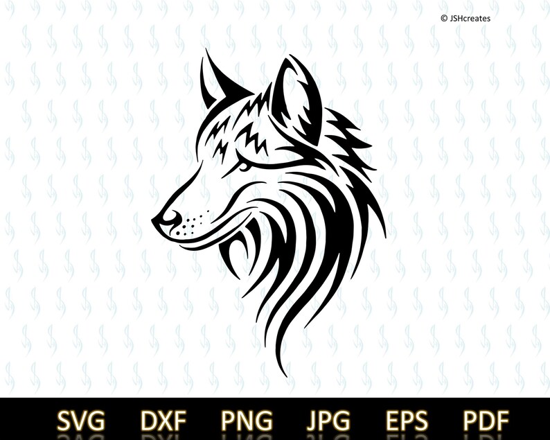 Wolf Svg Dog Svg Wolf Dog Svg SVG Clipart Wolf Dog Etsy