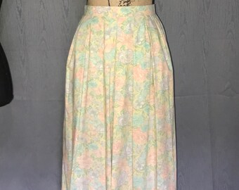 1970s skirt/ Vintage 1970's Pleated Skirt