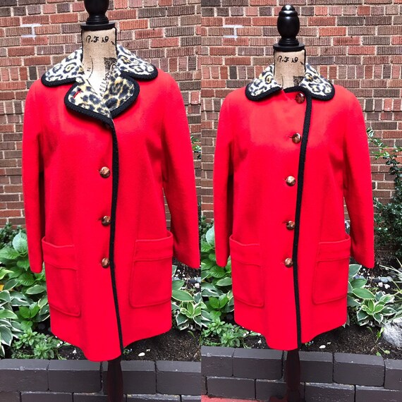 1970s Coat/ Vintage 1970s wool car coat