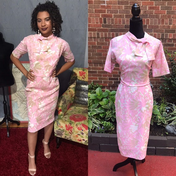 Vintage 1960s floral dress.