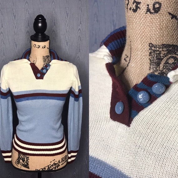 1970s pullover sweater/ vintage 1970s pullover