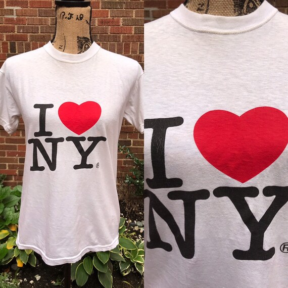 1980s t-shirt/ Vintage 1980s I Love NY tee