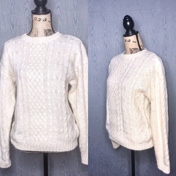 1970s sweater/ vintage 1970s knit pullover sweater