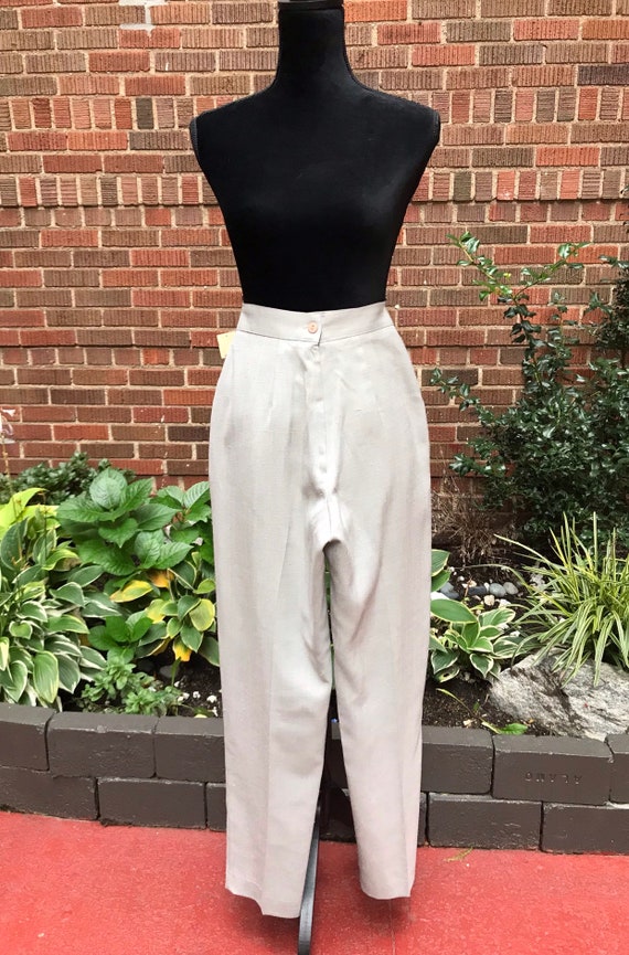 1980s Pants/ Vintage 1980s Prive II pleated trous… - image 4