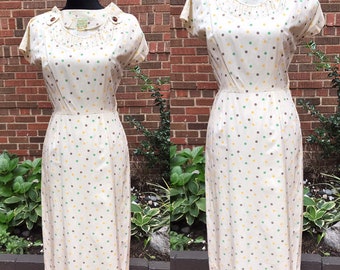 1940s Dress/ Vintage 1940s Park Lane dress