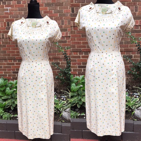 1940s Dress/ Vintage 1940s Park Lane dress