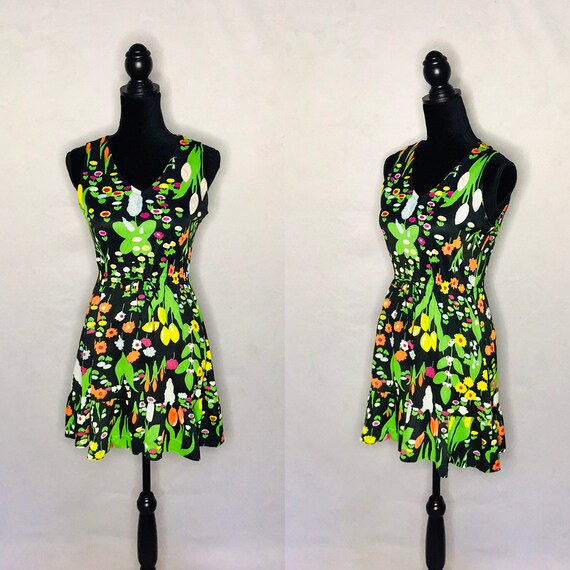 1970s dress/ vintage 1970s Kelly Arden dress