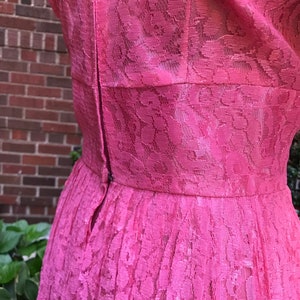 1950s dress/ Vintage 1950s lace dress image 10