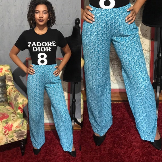 Vintage 1970s knit bell bottom/ flared pants