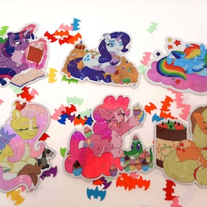 Stickers - Holographic Mane Six