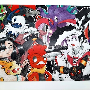 Prints - Gym Leaders Piers and Marnie