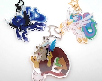 Abalorios acrílicos - Princesas, caballos y monstruos
