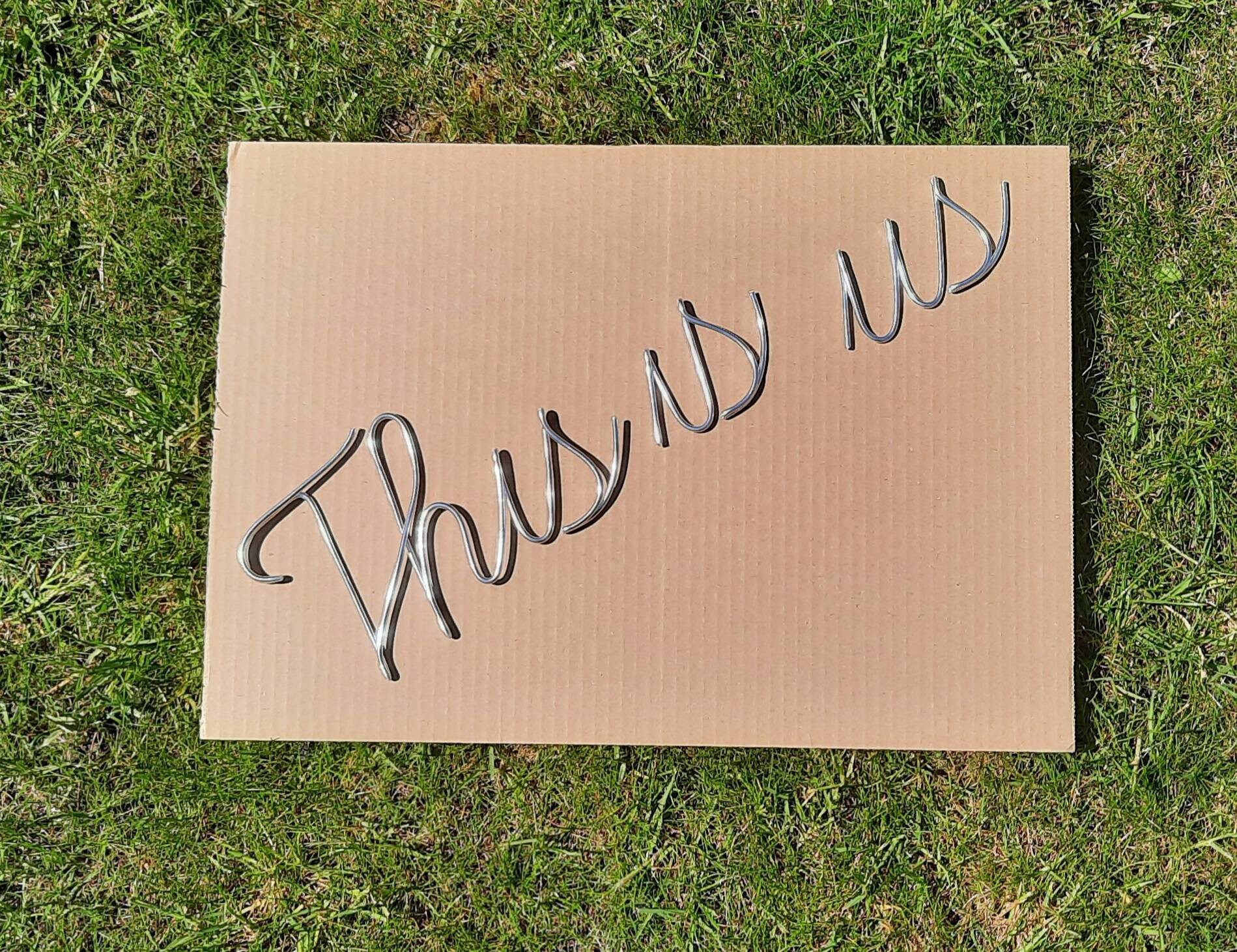 This is Us Wire Wall Sign Wall Art Wire Words Home Decor Etsy