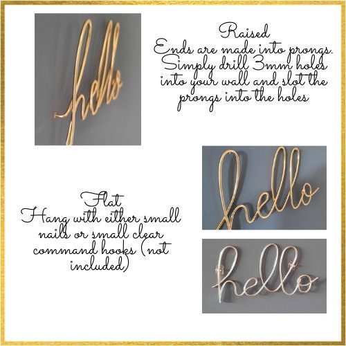 Custom wire words personalised word quote name wire | Etsy