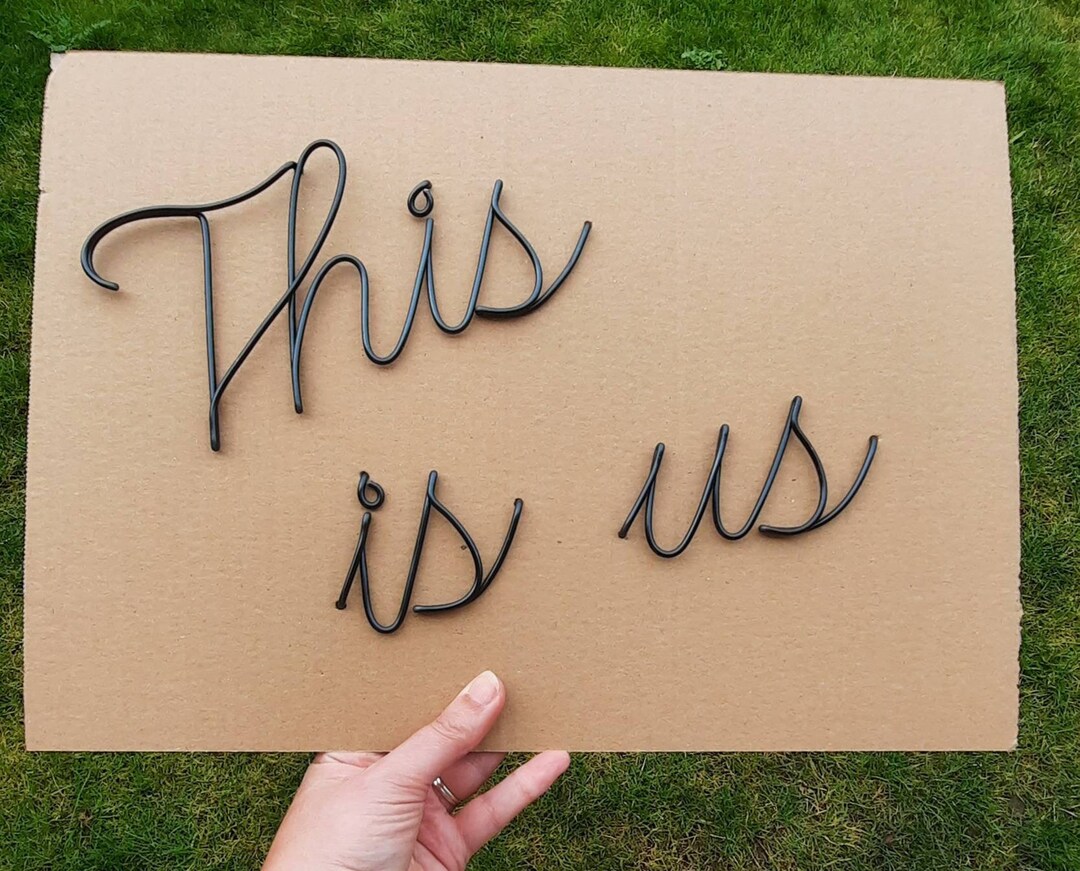 This is Us Wire Wall Sign Wall Art Wire Words Home Decor Picture Wall