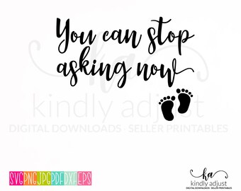 Download Pregnancy Reveal Svg Etsy