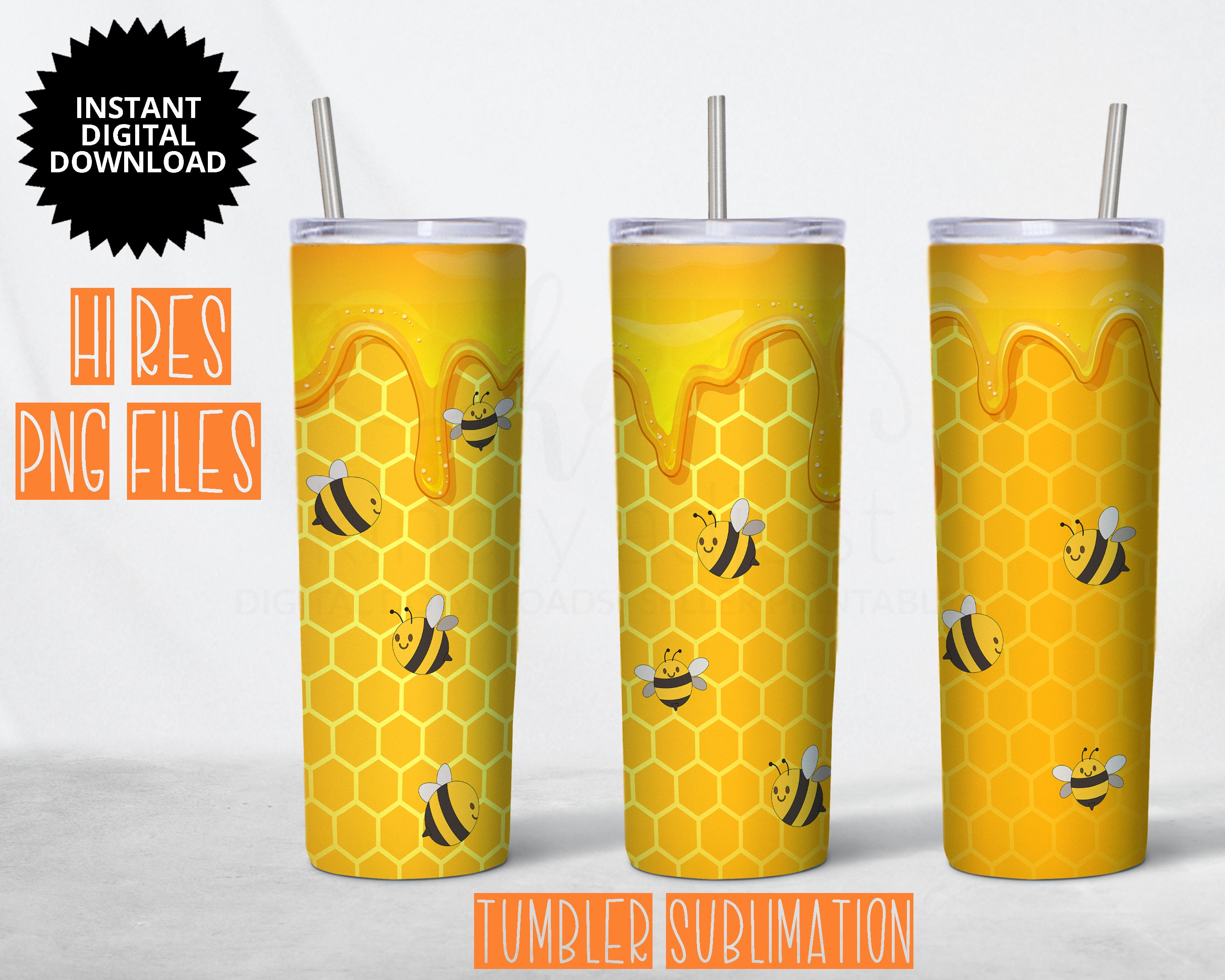 Download Tumbler Design Bee Sublimation