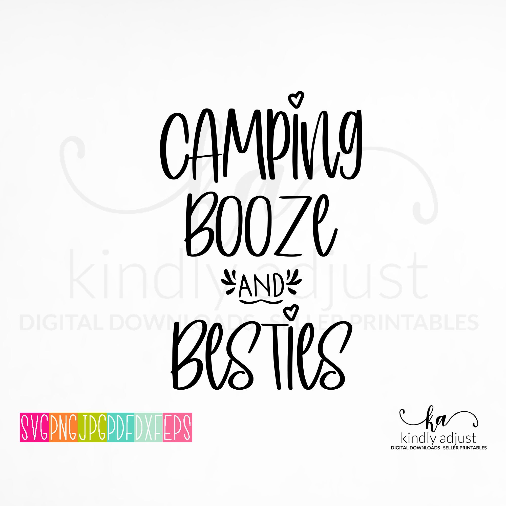 Download Camping Booze and Besties SVG Digital Download SVG File | Etsy