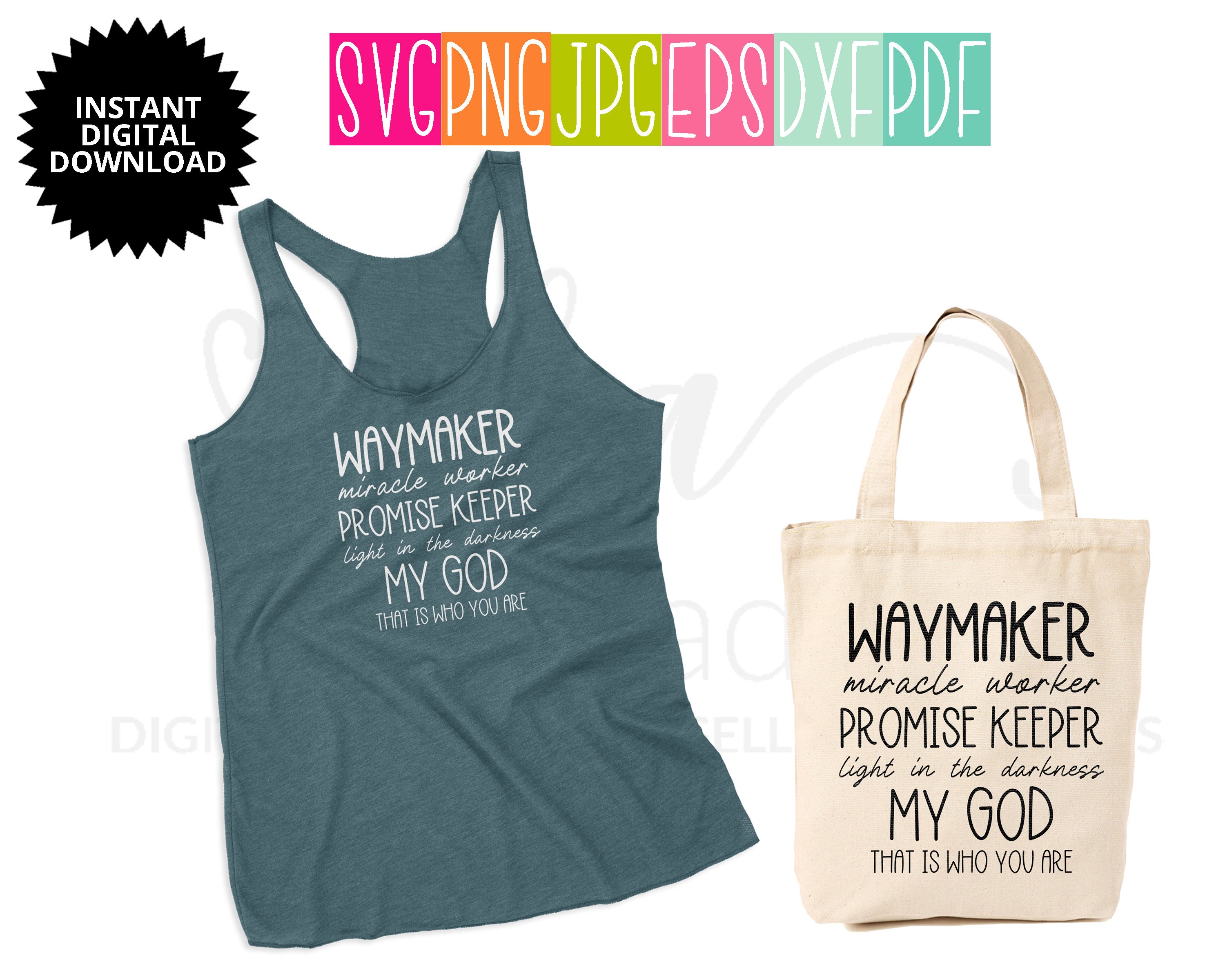 Download Waymaker SVG Waymaker PNG Waymaker Saying Shirt SVG | Etsy