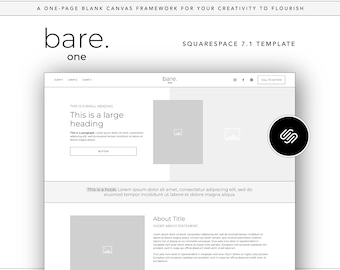 Squarespace 7.1 One-Page Website Template: DIY Design for Coaches and Service Based Businesses