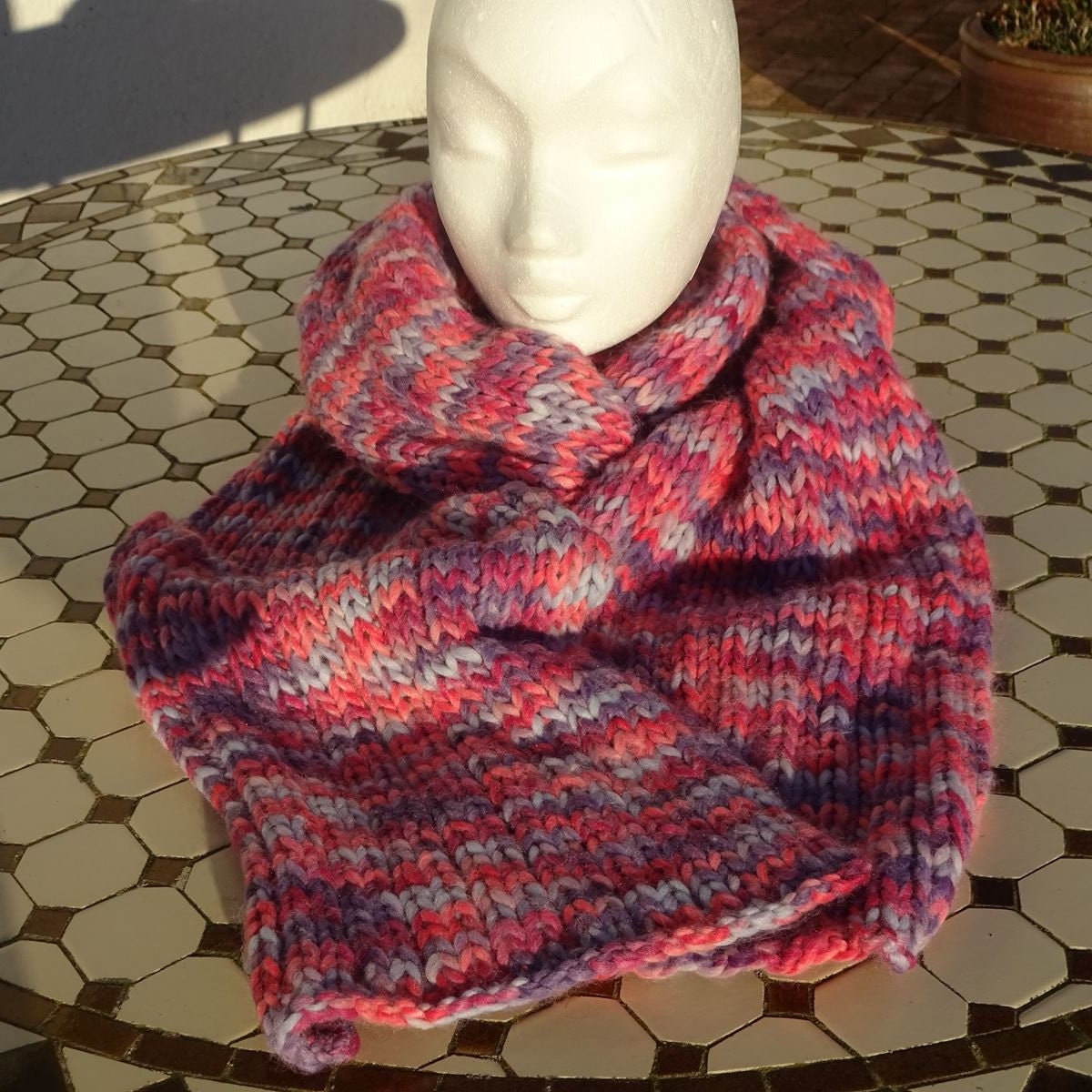 Echarpe très longue 100 polyester recyclé laine Etsy France