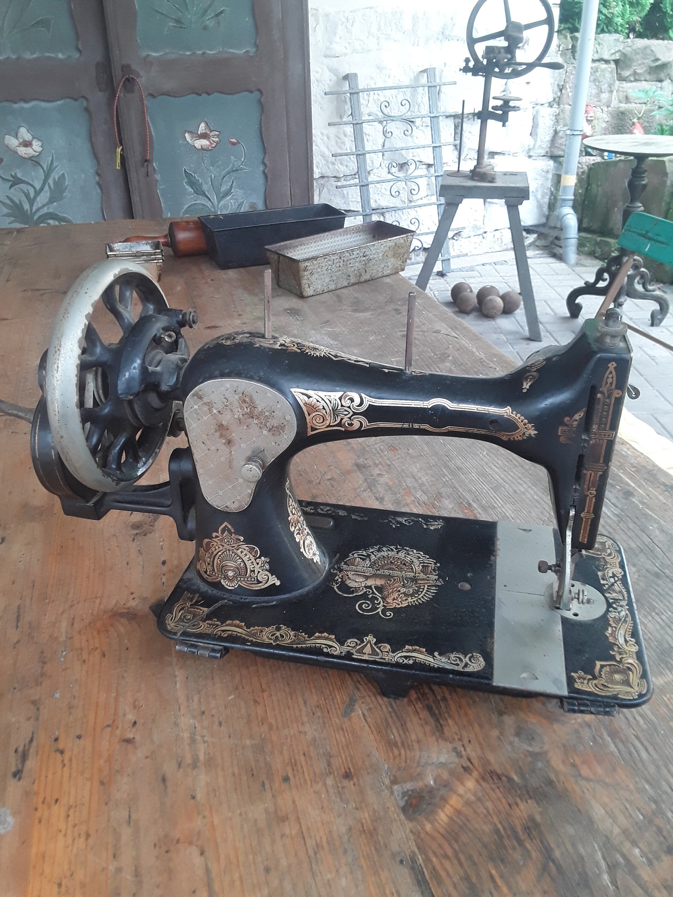Antique Sewing Machine Travel Sewing Machine Cast Iron & Etsy