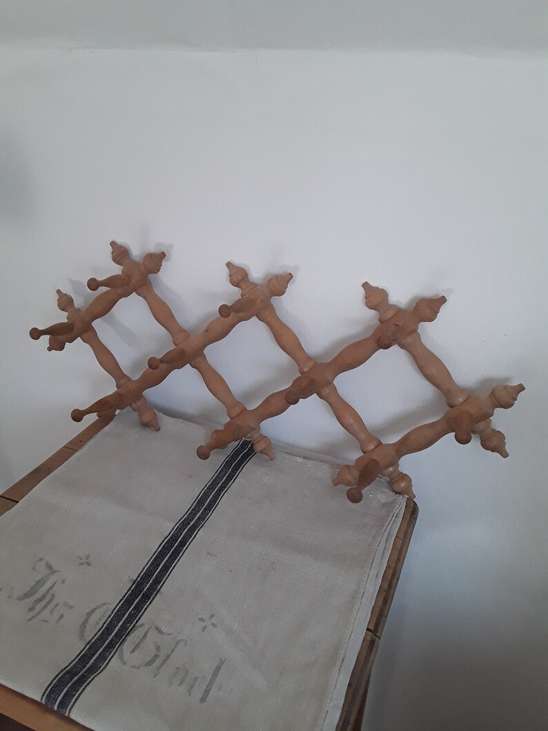 Armario antiguo plegable armario de tijera en madera barra | Etsy